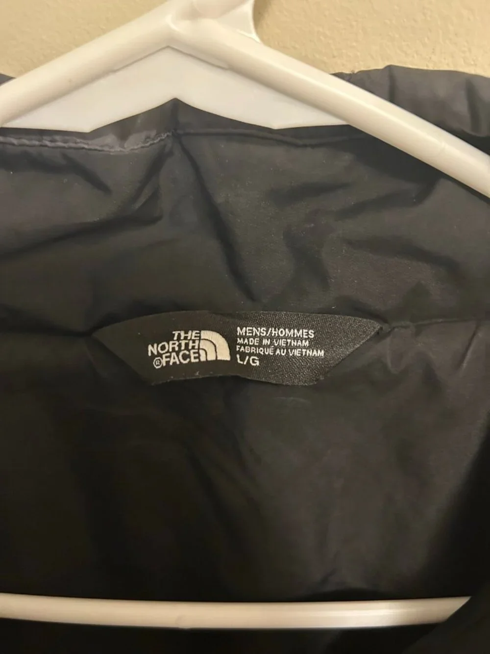 North Face Quilted PrimaLoft Puffer Jacket Men's L Black